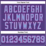 Personalized Purple Light Blue-Pink Long Sleeve Performance T-Shirt Team Custom Name and Number