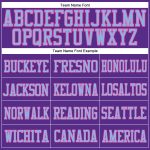 Personalized Purple Light Blue-Pink Mesh Authentic Football Jersey