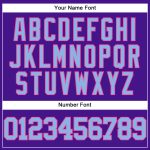 Personalized Purple Light Blue-Pink Mesh Authentic Throwback Baseball Jersey