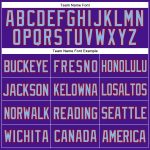 Personalized Purple Light Blue-Red Mesh Authentic Throwback Baseball Jersey