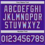 Personalized Purple Light Blue-Red Mesh Authentic Throwback Baseball Jersey Team Custom Name and Number
