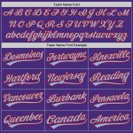 Personalized Purple Light Blue-Red Two-Button Unisex Softball Jersey Team Custom Name and Number
