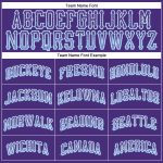 Personalized Purple Light Blue-White Authentic Drift Fashion Baseball Jersey Team Custom Name and Number