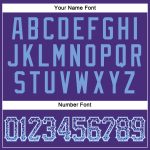 Personalized Purple Light Blue-White Authentic Drift Fashion Baseball Jersey Team Custom Name and Number