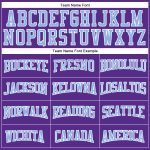 Personalized Purple Light Blue-White Mesh Authentic Football Jersey Team Custom Name and Number