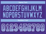 Personalized Purple Light Blue-White Mesh Drift Fashion Football Jersey Team Custom Name and Number