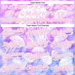 Personalized Purple Light Pink-White 3D Pattern Design Jellyfish Authentic Baseball Jersey Team Custom Name and Number
