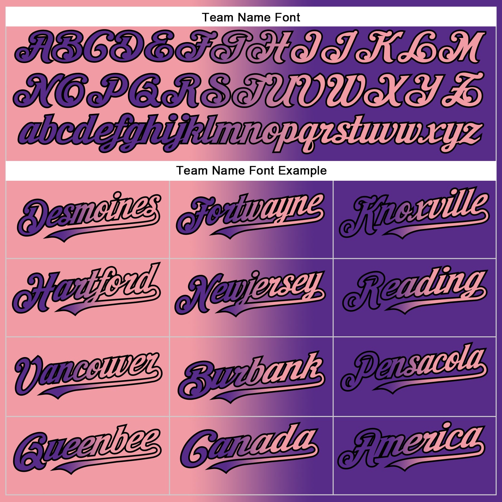 Personalized Purple Medium Pink-Black Gradient Fashion Two-Button Unisex Softball Jersey Team Custom Name and Number Personalized Purple Medium Pink-Black Gradient Fashion Two-Button Unisex Softball Jersey Team Custom Name and Number - Image 4
