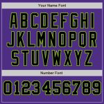 Personalized Purple Neon Green-Black Pinstripe Authentic Split Fashion Baseball Jersey Team Custom Name and Number
