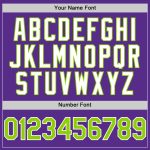 Personalized Purple Neon Green-White 3D Pattern Design Gradient Style Twinkle Star Authentic Baseball Jersey Team Custom Name and Number