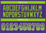 Personalized Purple Neon Green-White Mesh Drift Fashion Football Jersey Team Custom Name and Number