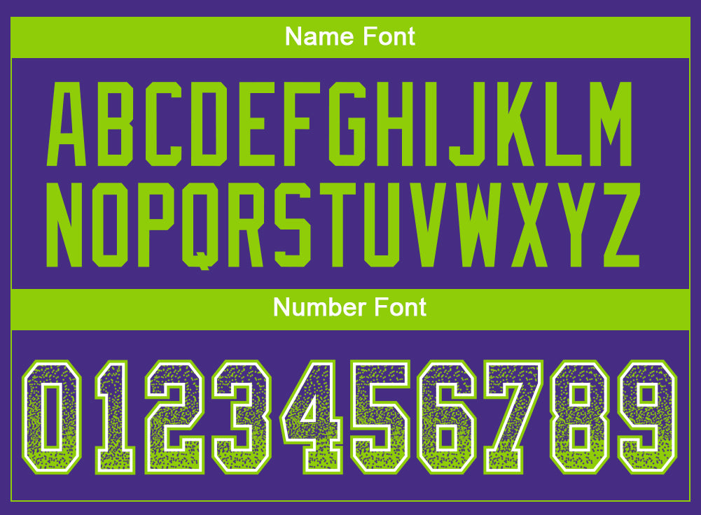 Personalized Purple Neon Green-White Mesh Drift Fashion Football Jersey Team Custom Name and Number Personalized Purple Neon Green-White Mesh Drift Fashion Football Jersey Team Custom Name and Number - Image 4