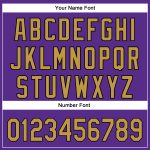 Personalized Purple Old Gold-Black 3D Pattern Design Football Helmet Authentic Baseball Jersey Team Custom Name and Number