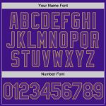 Personalized Purple Old Gold-Black Authentic Throwback Baseball Jersey