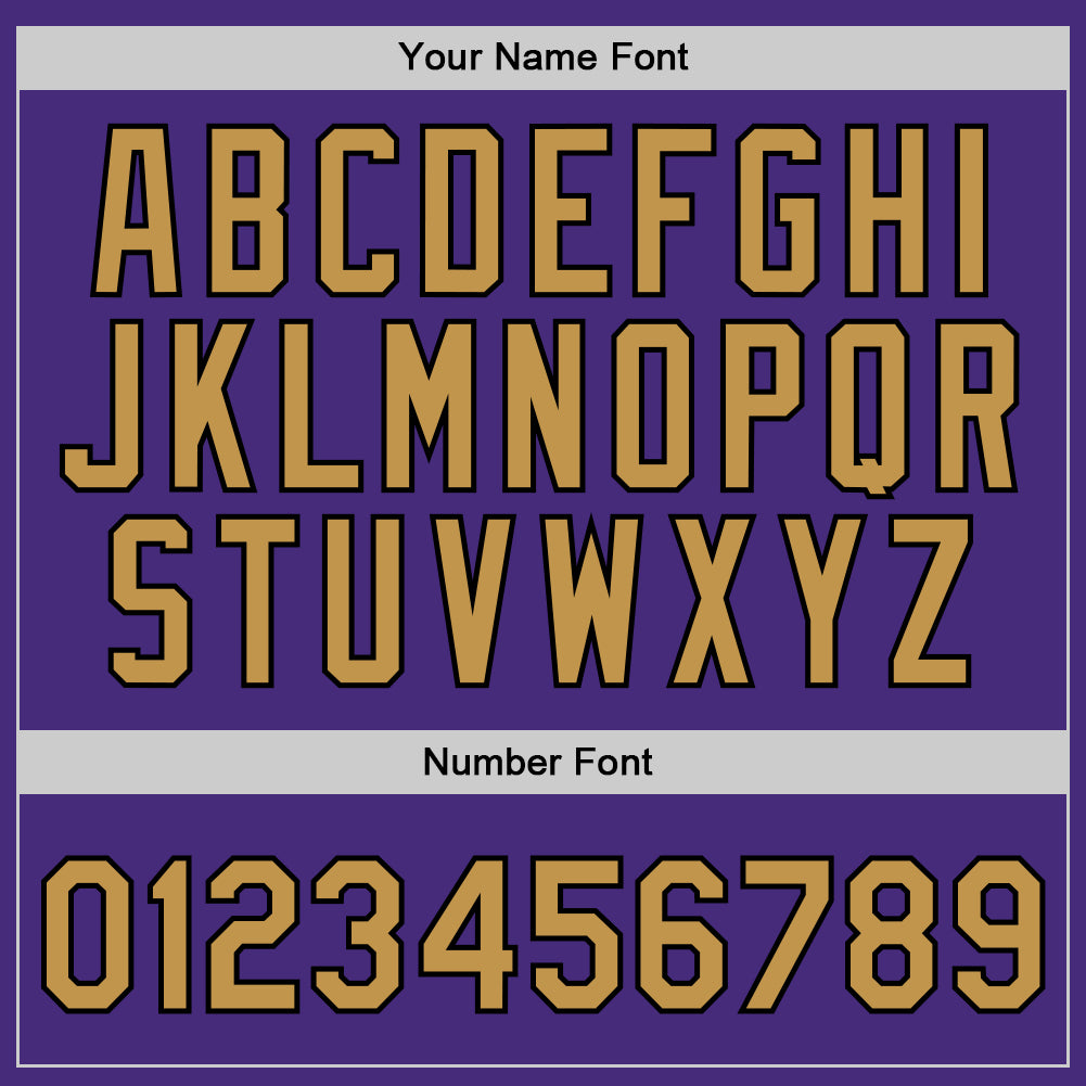 Personalized Purple Old Gold-Black Authentic Throwback Basketball Jersey Team Custom Name and Number Personalized Purple Old Gold-Black Authentic Throwback Basketball Jersey Team Custom Name and Number - Image 4