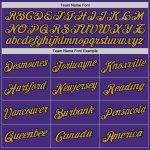 Personalized Purple Old Gold-Black Authentic Throwback Basketball Jersey Team Custom Name and Number