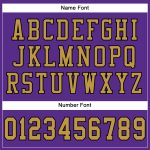Personalized Purple Old Gold-Black Mesh Authentic Football Jersey