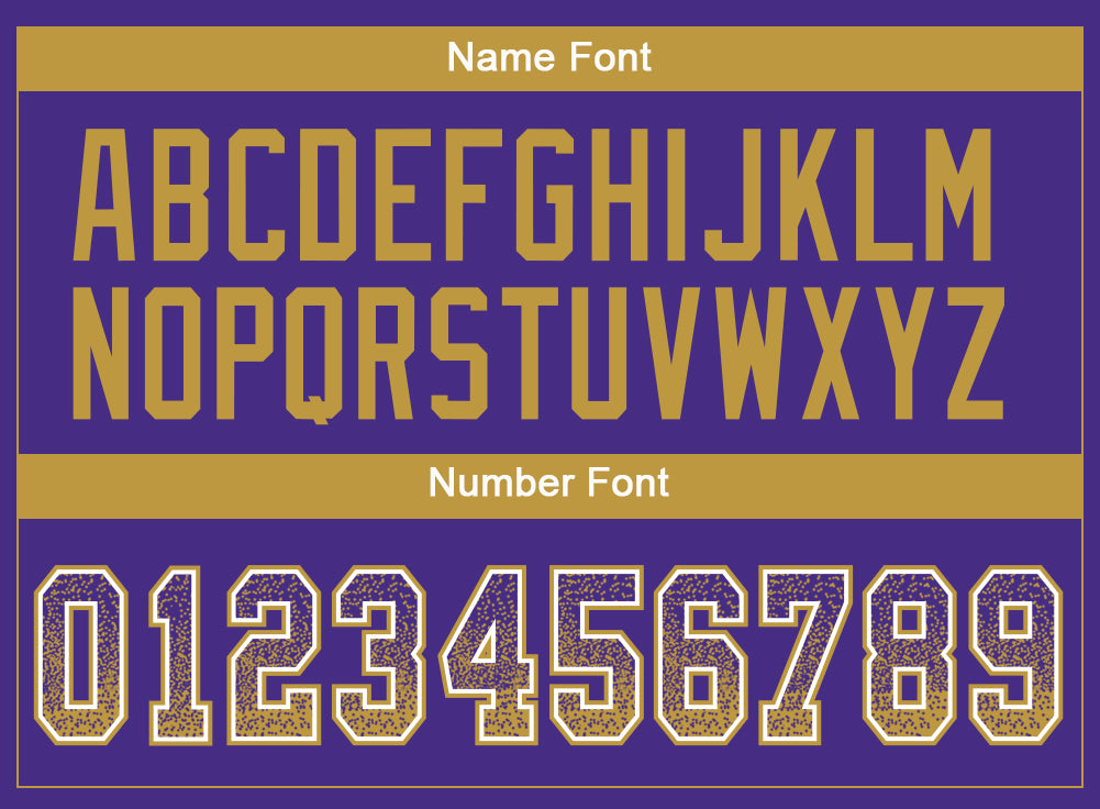 Personalized Purple Old Gold-White Mesh Drift Fashion Football Jersey Team Custom Name and Number Personalized Purple Old Gold-White Mesh Drift Fashion Football Jersey Team Custom Name and Number - Image 4