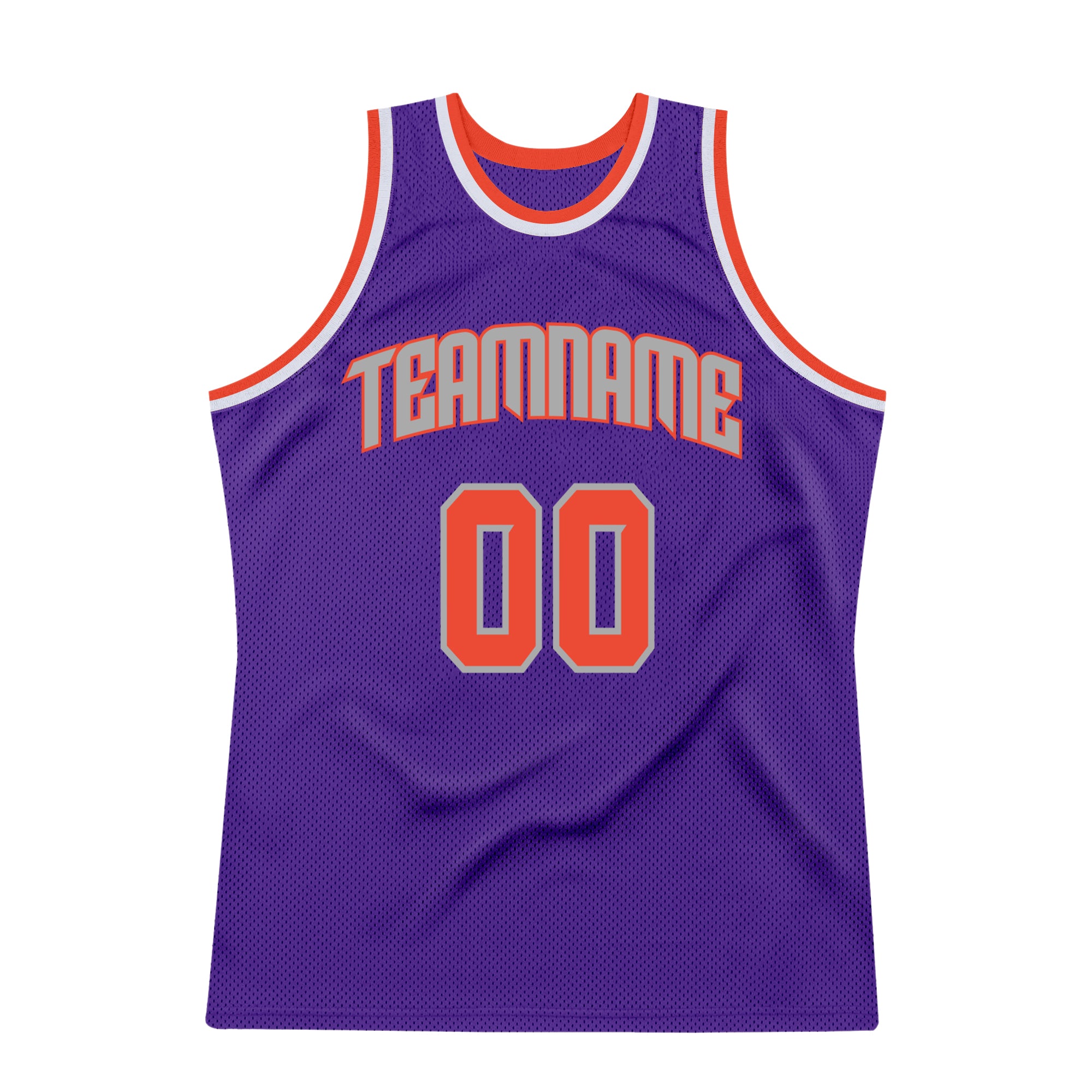 Personalized Purple Orange-Gray Authentic Throwback Basketball Jersey Team Custom Name and Number Personalized Purple Orange-Gray Authentic Throwback Basketball Jersey Team Custom Name and Number - Image 7