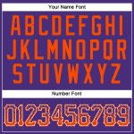 Personalized Purple Orange-White Authentic Drift Fashion Baseball Jersey Team Custom Name and Number
