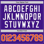 Personalized Purple Orange-White Authentic Throwback Baseball Jersey Team Custom Name and Number