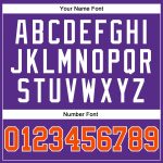 Personalized Purple Orange-White Authentic Throwback Basketball Jersey