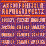 Personalized Purple Orange-White Lines Sublimation Soccer Uniform Jersey Team Custom Name and Number