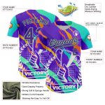Personalized Purple Pea Green 3D Pattern Design Champion Trophy Authentic Baseball Jersey Team Custom Name and Number