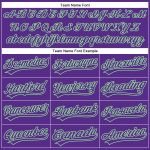Personalized Purple Pea Green 3D Pattern Design Champion Trophy Authentic Baseball Jersey Team Custom Name and Number