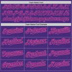 Personalized Purple Pink 3D Pattern Design Abstract Splatter Grunge Art Authentic Baseball Jersey Team Custom Name and Number