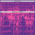 Personalized Purple Pink 3D Pattern Design Dripping Splatter Art Authentic Baseball Jersey Team Custom Name and Number