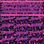 Personalized Purple Pink 3D Pattern Design Leopard Print Performance Golf Polo Shirt Team Custom Name and Number
