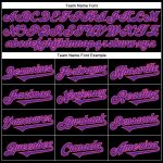 Personalized Purple Pink 3D Pattern Design Rave Skull Authentic Baseball Jersey Team Custom Name and Number