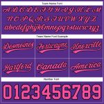 Personalized Purple Pink-Black Authentic Basketball Shorts Team Custom Name and Number