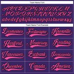 Personalized Purple Pink-Black Hockey Lace Neck Jersey Team Custom Name and Number