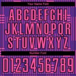 Personalized Purple Pink-Black Lines Sublimation Soccer Uniform Jersey Team Custom Name and Number