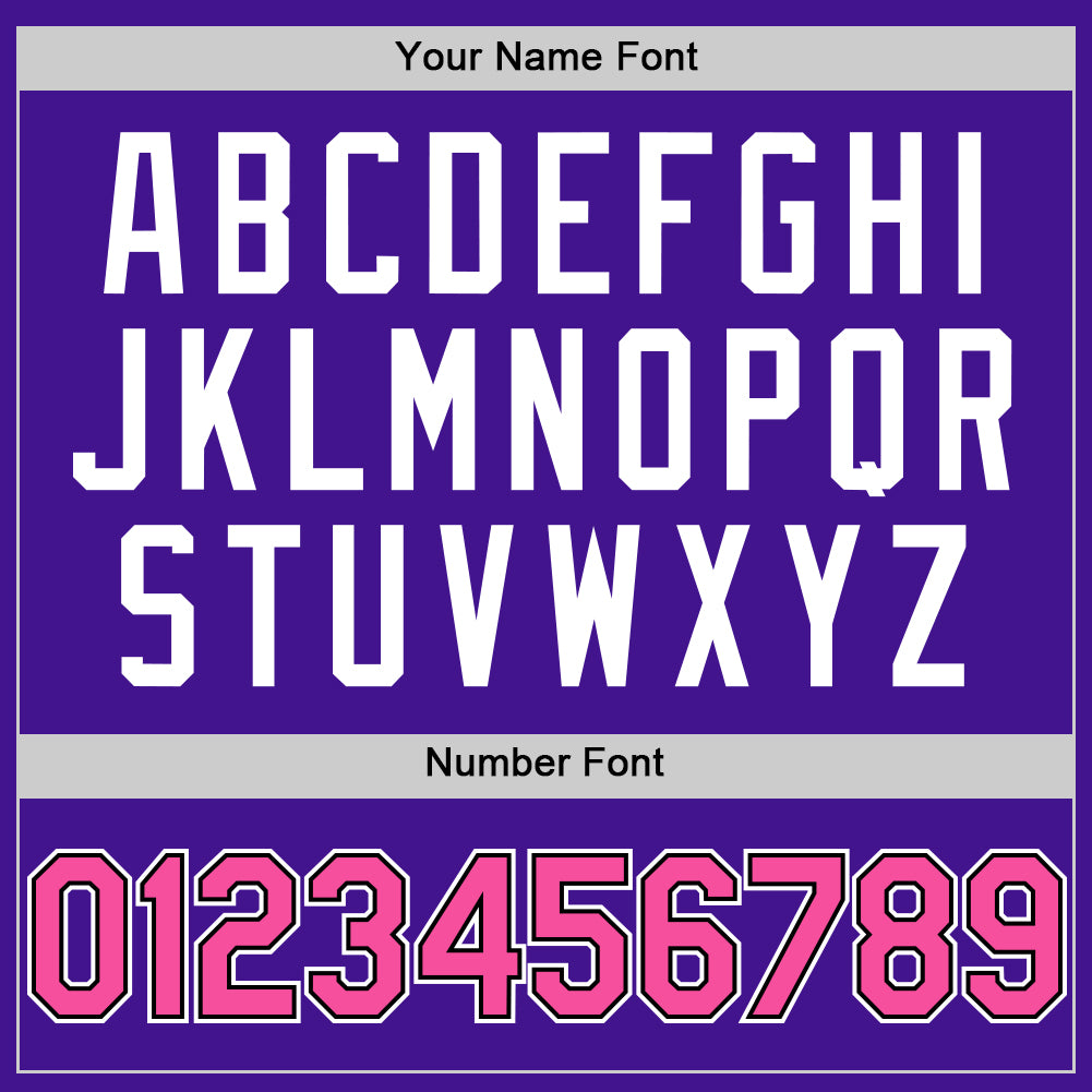 Personalized Purple Pink-Black Mesh Authentic Throwback Baseball Jersey Team Custom Name and Number Personalized Purple Pink-Black Mesh Authentic Throwback Baseball Jersey Team Custom Name and Number - Image 5