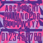 Personalized Purple Pink Geometric Pattern Sublimation Soccer Uniform Jersey Team Custom Name and Number