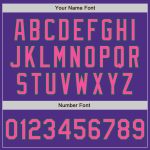 Personalized Purple Pink-Kelly Green Bomber Full-Snap Varsity Letterman Two Tone Jacket Team Custom Name and Number