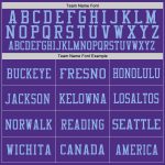 Personalized Purple Pink-Light Blue Mesh Authentic Football Jersey Team Custom Name and Number