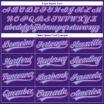 Personalized Purple Pink-Light Blue Performance Vapor Golf Polo Shirt Team Custom Name and Number