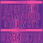 Personalized Purple Pink Lines Sublimation Soccer Uniform Jersey Team Custom Name and Number