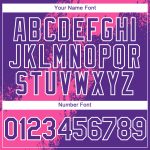Personalized Purple Pink-White 3D Pattern Design Abstract Brush Stroke Authentic Baseball Jersey Team Custom Name and Number