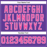 Personalized Purple Pink-White Authentic Throwback Basketball Jersey Team Custom Name and Number