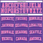 Personalized Purple Pink-White Authentic Throwback Basketball Jersey Team Custom Name and Number