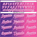 Personalized Purple Pink-White Eagle 3D Pattern Design Bomber Full-Snap Varsity Letterman Jacket Team Custom Name and Number
