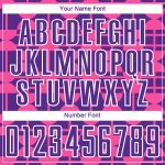 Personalized Purple Pink-White Geometric Shapes Sublimation Soccer Uniform Jersey Team Custom Name and Number