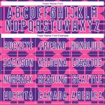 Personalized Purple Pink-White Geometric Shapes Sublimation Soccer Uniform Jersey Team Custom Name and Number