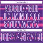 Personalized Purple Pink-White Halftone Dots Sublimation Soccer Uniform Jersey Team Custom Name and Number