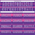 Personalized Purple Pink-White Halftone Dots Sublimation Soccer Uniform Jersey Team Custom Name and Number